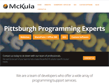 Tablet Screenshot of mckula.com